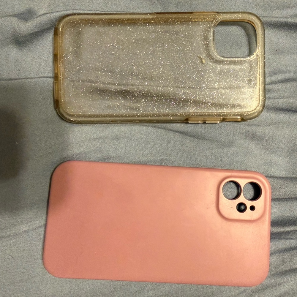 Pink and Clear iPhone 11 Cases